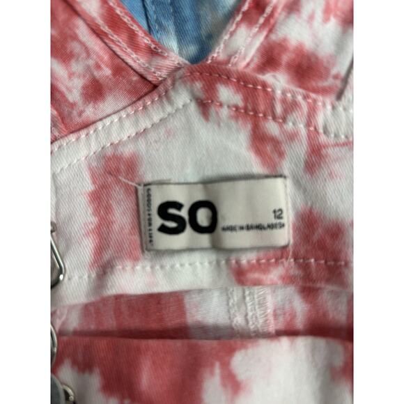 SO Junior Size 12 Romper Bib Shortalls Americana Denim 4 Pockets Designed K2k - Picture 4 of 7